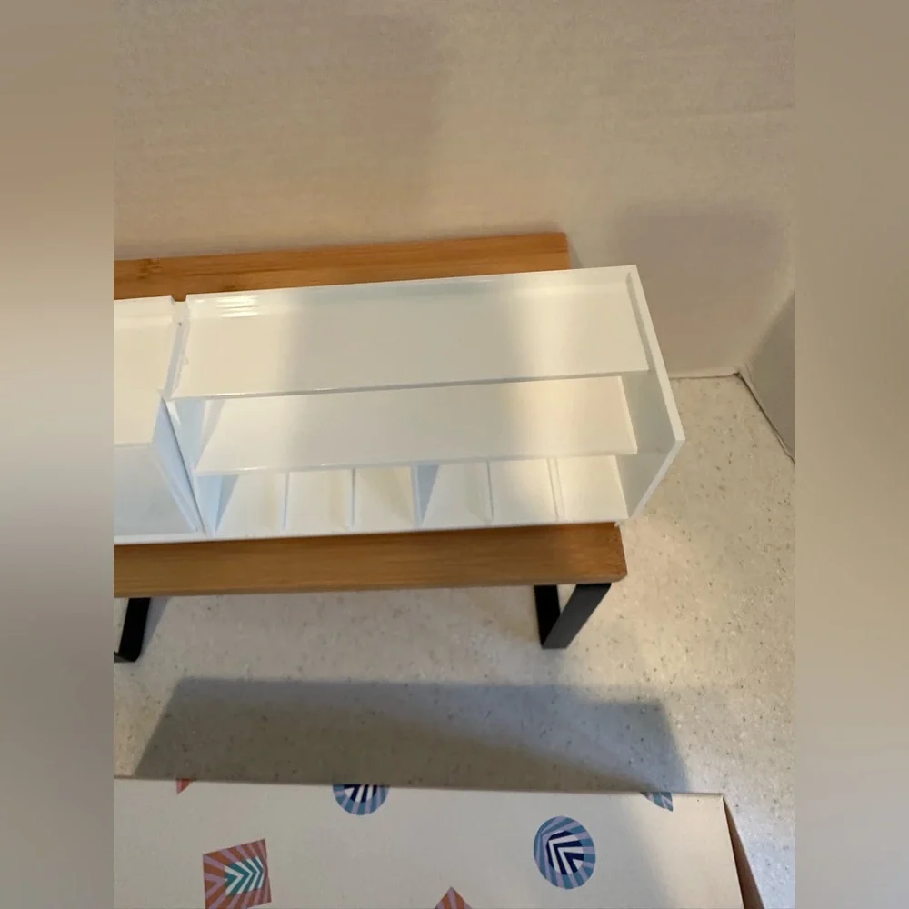 Vintage Avon Beauty Organizer White Bath Makeup Storage Unit Modern Design